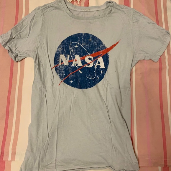 Recycled Karma Tops - Vintage-Inspired NASA Logo Tee